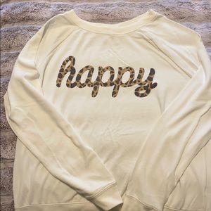 Leopard Happy Sweatshirt